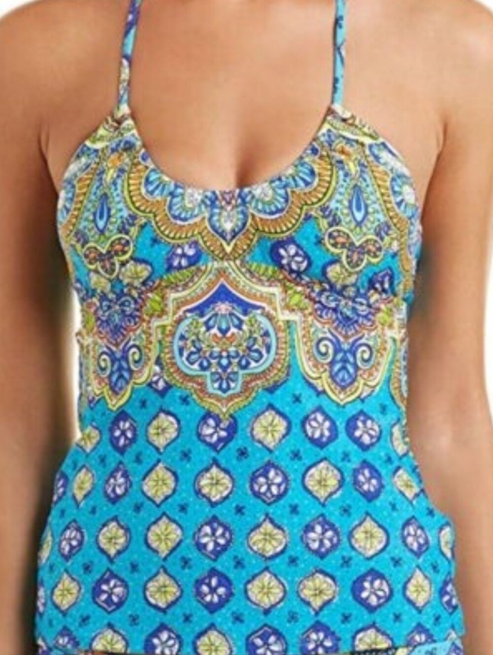 Trina Turk  Halter Tankini Swim Top US 10